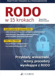 RODO w 15 krokach. Praktyczny poradnik dla przedsiębiorców