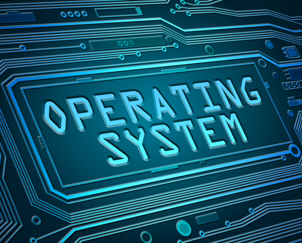Ikona z napisem systemu operacyjnego przestarzałego oprogramowania