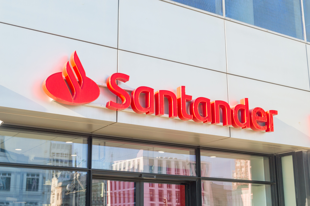Szyld banku Santander