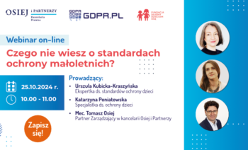 Zapisz się bezpłatny webinar pt.: Czego nie wiesz o standardach ochrony małoletnich?